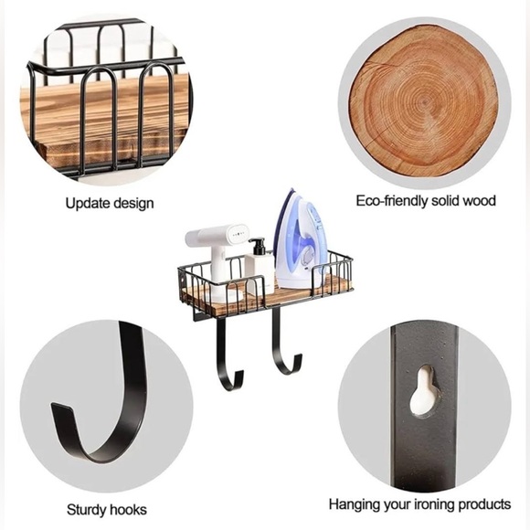 Ironing Board Holder / Storage Rack Wall Mount - Picture 4 of 5